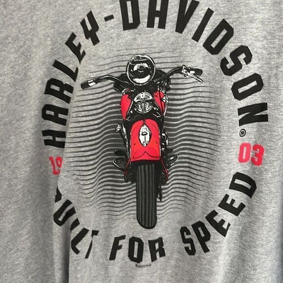 Harley-Davidson Built for Speed Savannah GA American Flag w Eagle SZ XXL - Picture 2 of 6